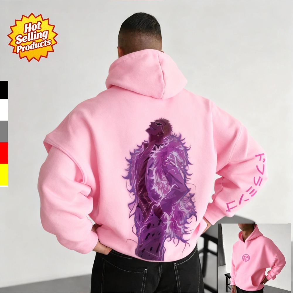 Anime Merchandise Shop - One Piece Hoodie Donquixote Doflamingo Nieuw