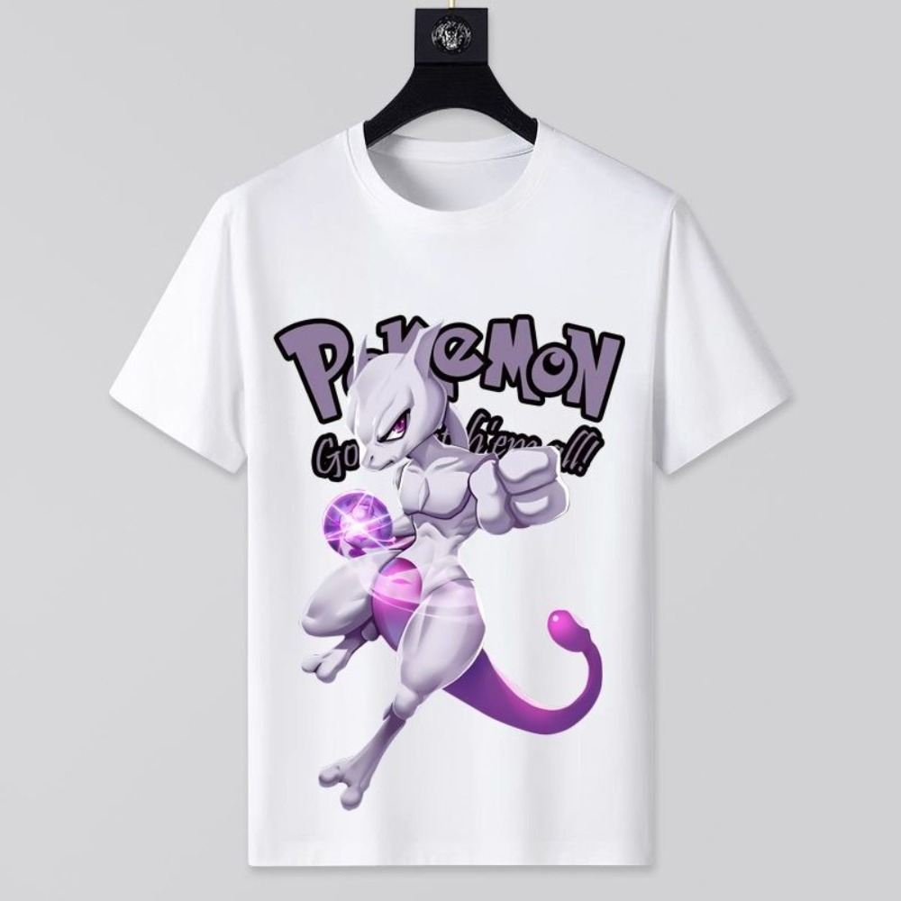 Anime Merchandise Shop - Heren nieuwe zomer nieuwe Pokémon print