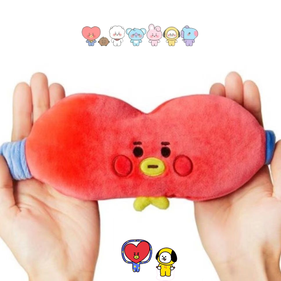 Original Anime Merchandise - BT21 cartoon schattig pluche oogmasker Kawaii
